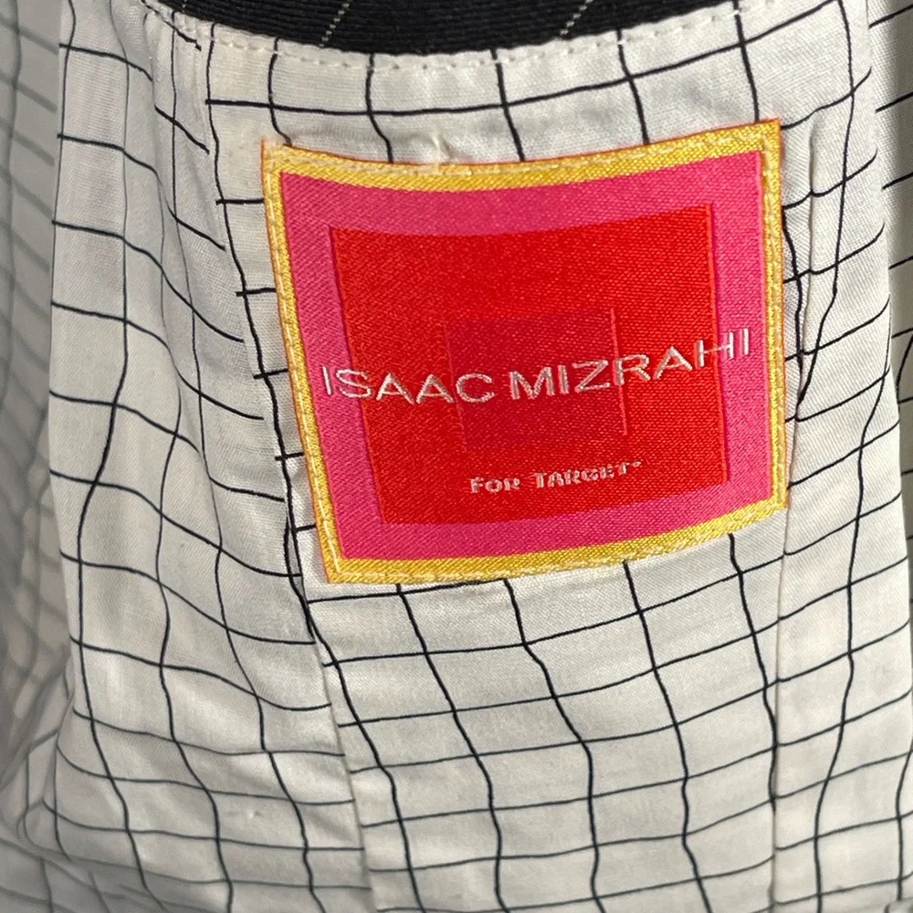 🛑 Isaac Mizrahi Dark Charcoal Pinstripe Blazer - Picture 4 of 4